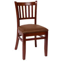 BFM Delran Commercial Slat Back Wood Chair