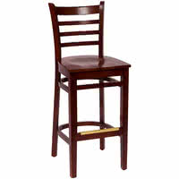 BFM Burlington Ladder-Back Wood Barstool