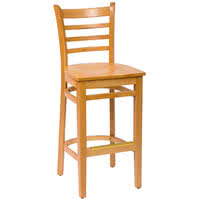 BFM Burlington Ladder-Back Wood Barstool