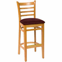 BFM Burlington Ladder-Back Wood Barstool