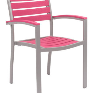 Florida Seating Synthetic Teak Restaurant Side Chair