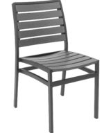 Florida Seating Aluminum/Synthetic Teak Restaurant Side Chair