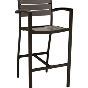 Florida Seating Synthetic Teak Restaurant Barstool