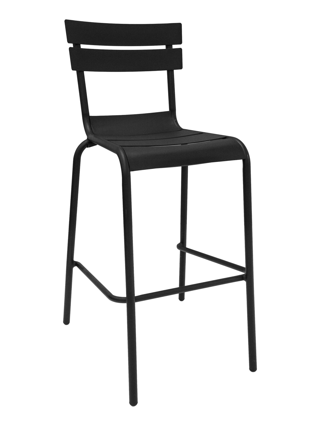 Florida Seating Black Powder Coated Aluminum BarStool Restaurant Furniture 123