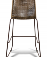 GAR Knot Steel and Powder-Coated Outdoor Commercial Bar Stool