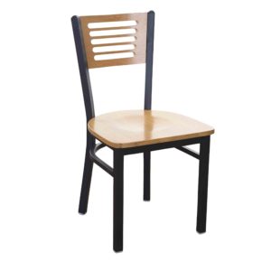 BFM Espy Slotted Wood Back Commercial Restaurant Chair