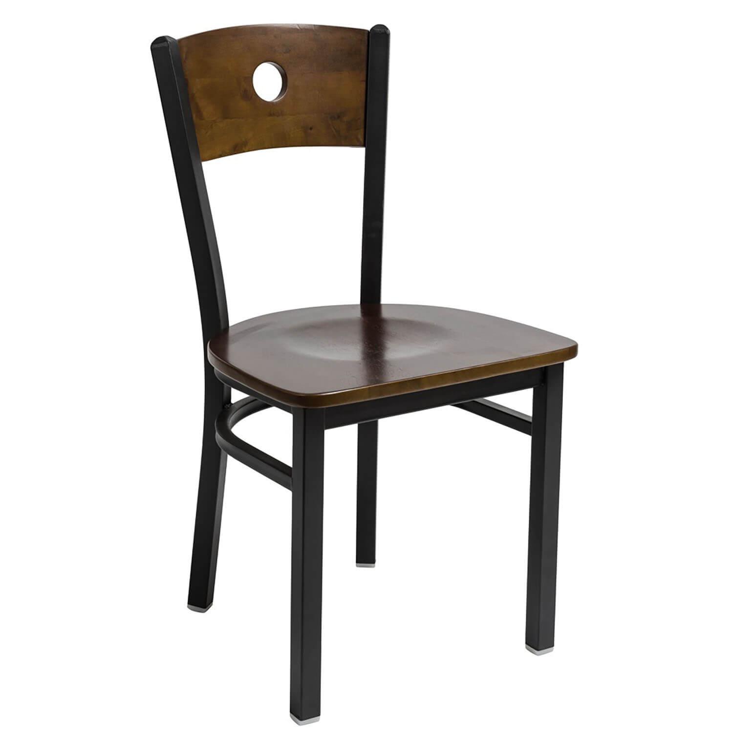 BFM Darby Circle Wood Back Indoor Restaurant Chair