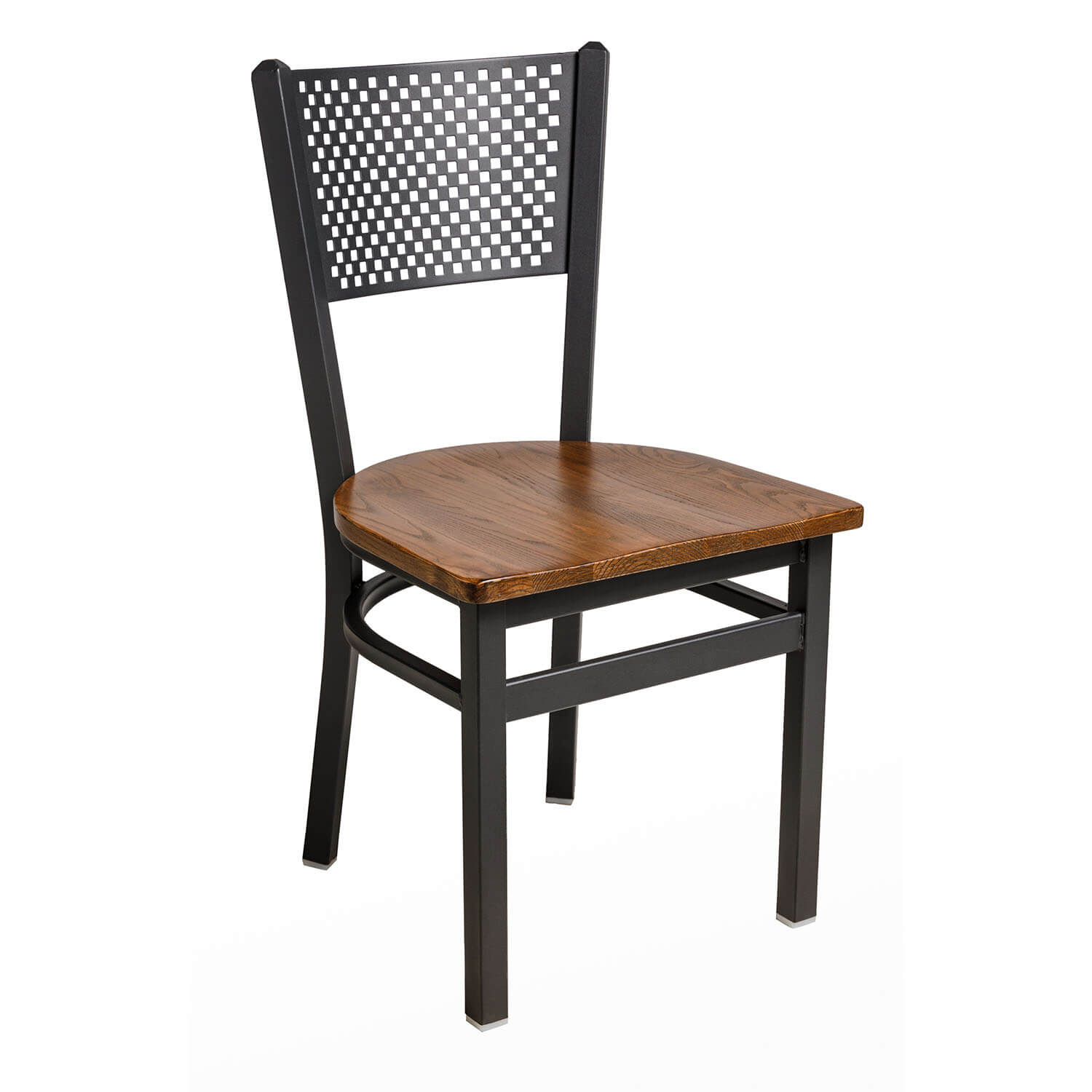 BFM Polk Perforated Back Metal Restaurant Chair