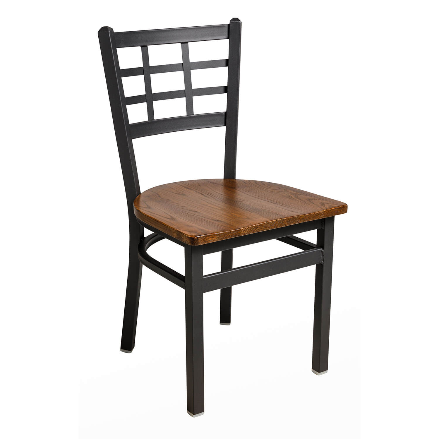 BFM Marietta Window Pane Indoor Restaurant Metal Chair