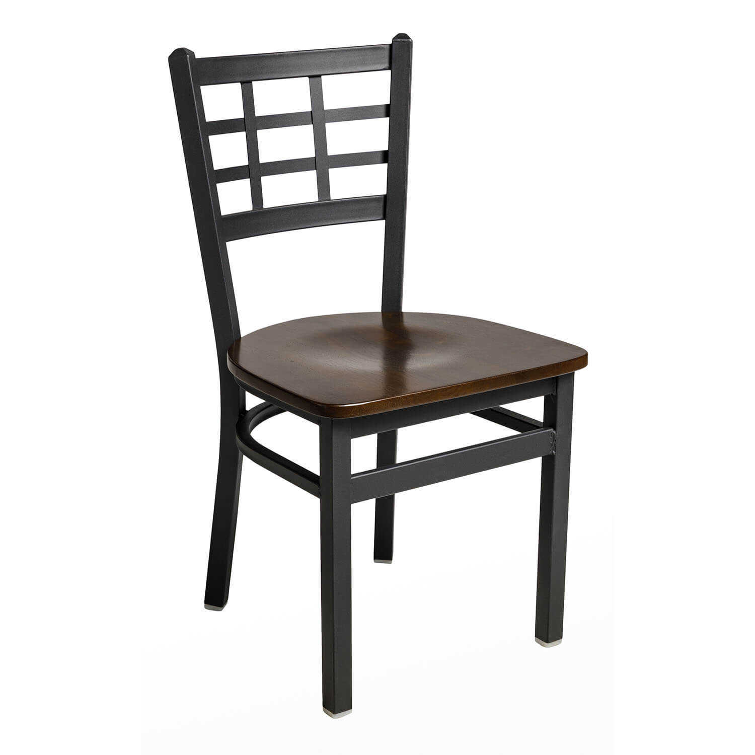 BFM Marietta Window Pane Indoor Restaurant Metal Chair