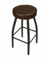 BFM Kyle Swivel Backless Metal Barstool - Sand Black